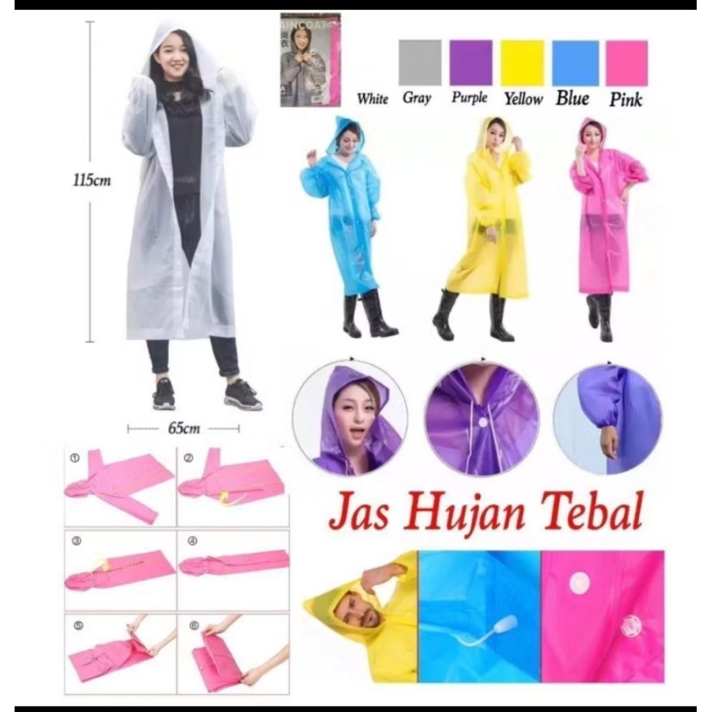 Jas Hujan EVA Ponco Karet Jas hujan Ponco Kalong Cocok untuk outdoor