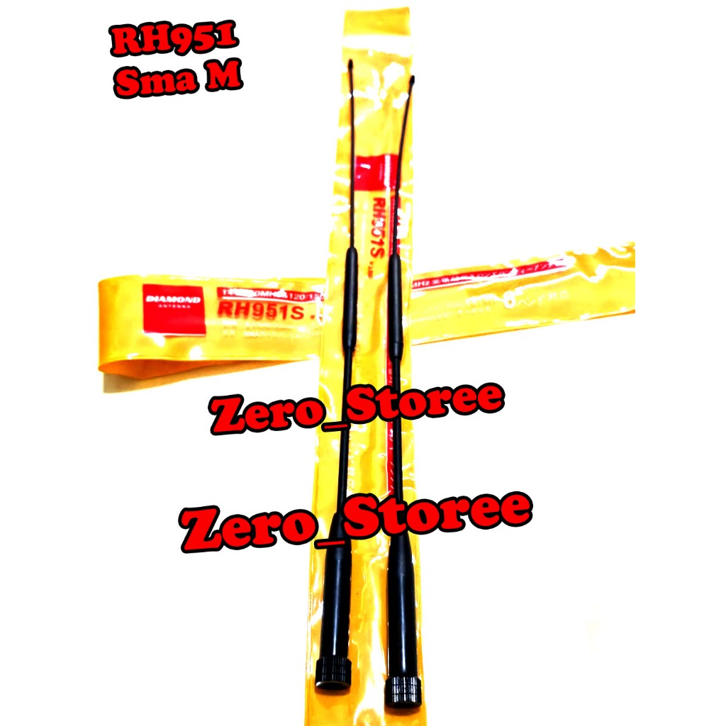 Antena HT Lidi Pecut SMA Male Laki Diamond RH951S RH951 Yaesu Firstcom FC27 Dualband Bongol 951 951S