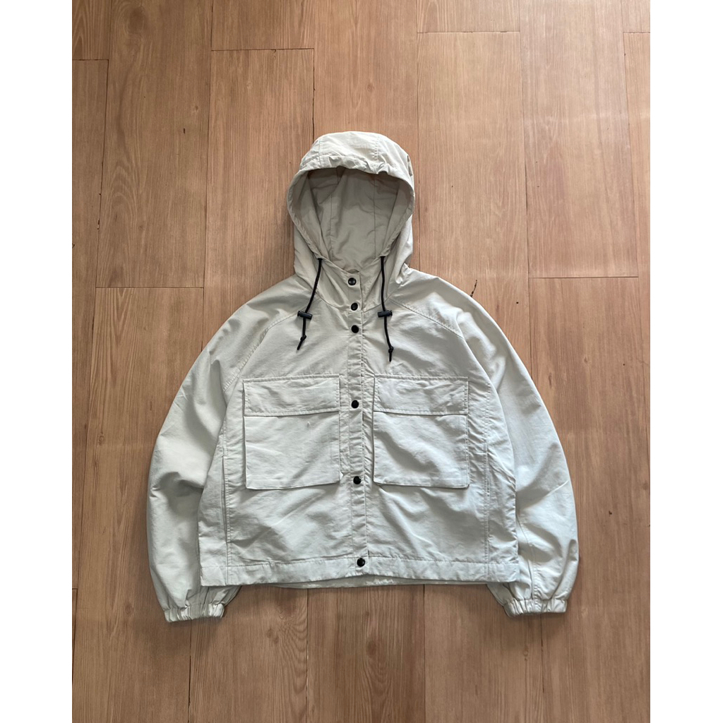 BOXY WADING STYLE - SPAO CITYBOY NYLON WINDBREAKER ANORAK JACKET