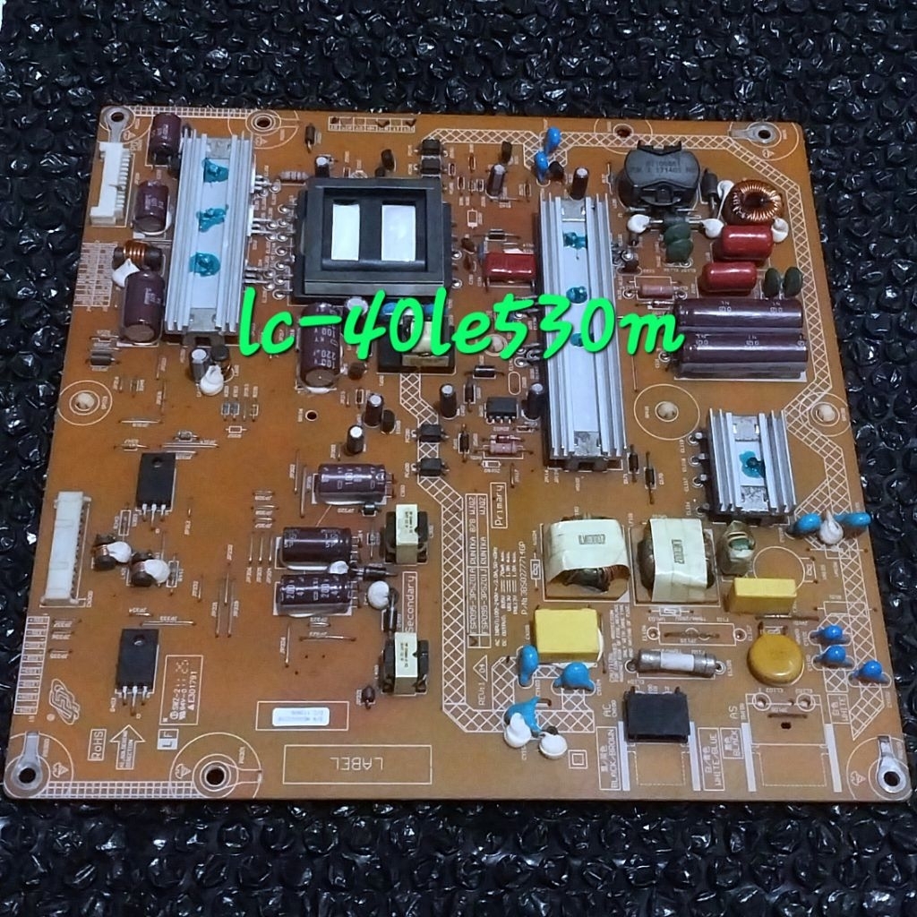 PSU TV LED Sharp LC-40LE530M 40LE530M 40LE530 ORIGINAL REGULATOR POWER SUPPLY