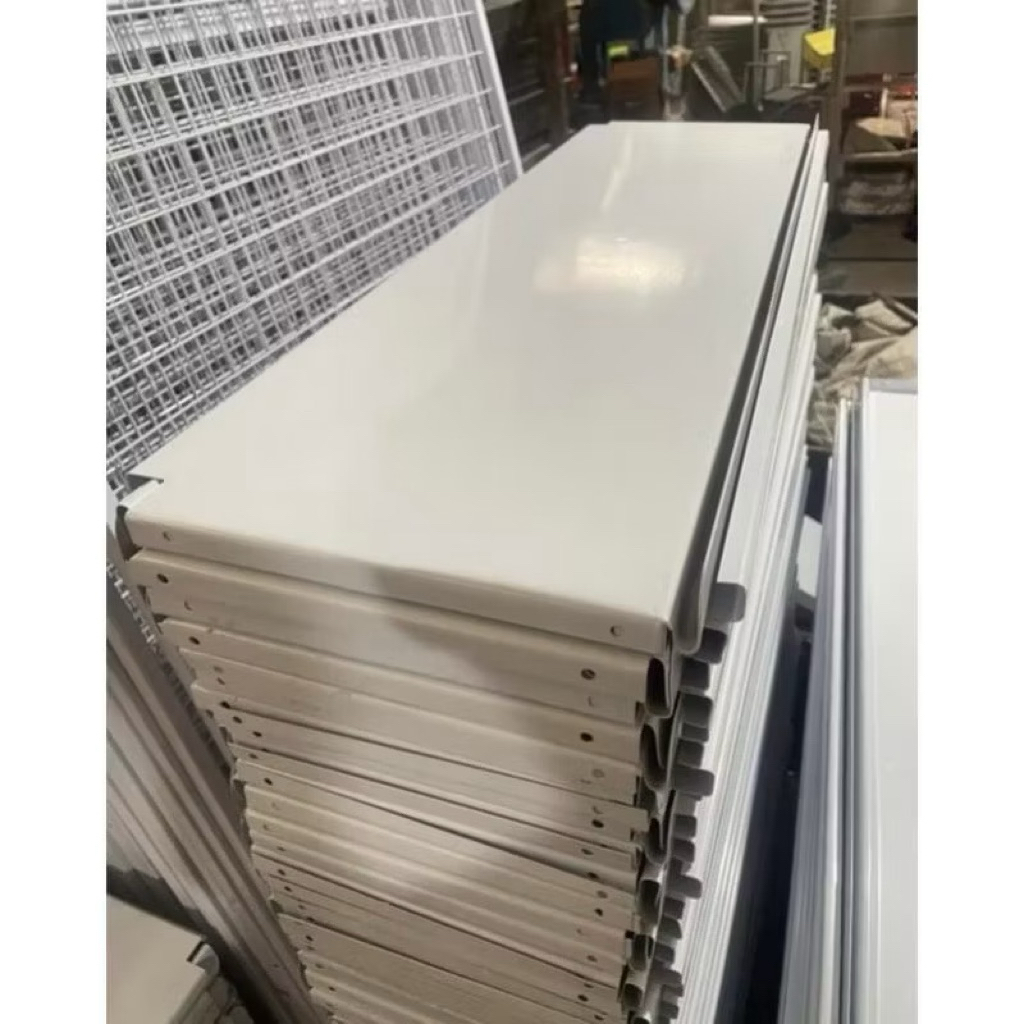 Rak Minimarket - Shelving Putih 33cm shelving dasar