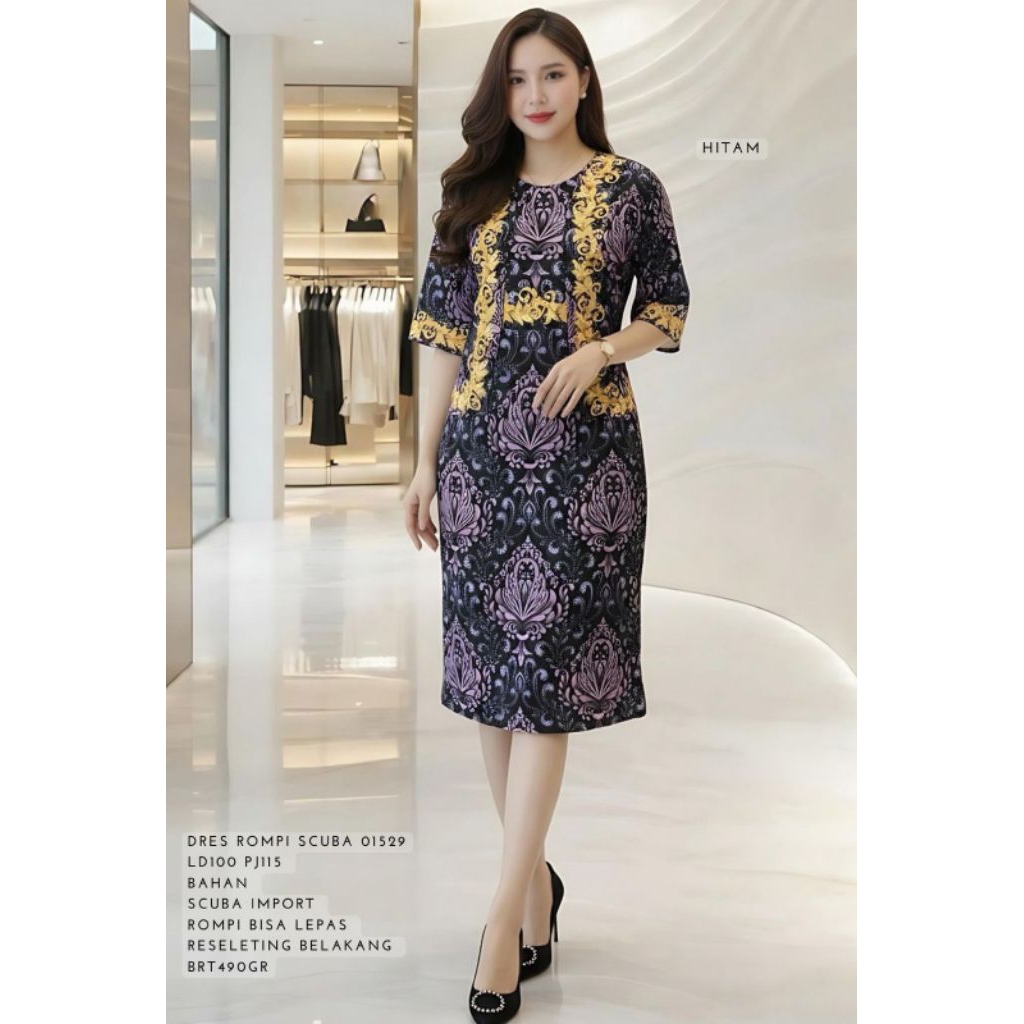 dress rompi scuba 01529
