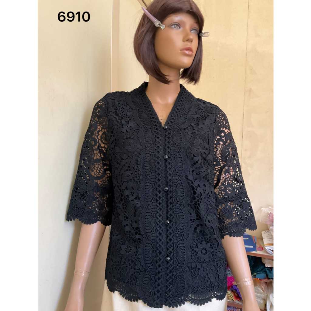 MISS APRIL ATASAN CZ BRUKAT  PREMIUM  KHUSUS PUTIH HITAM # 6910