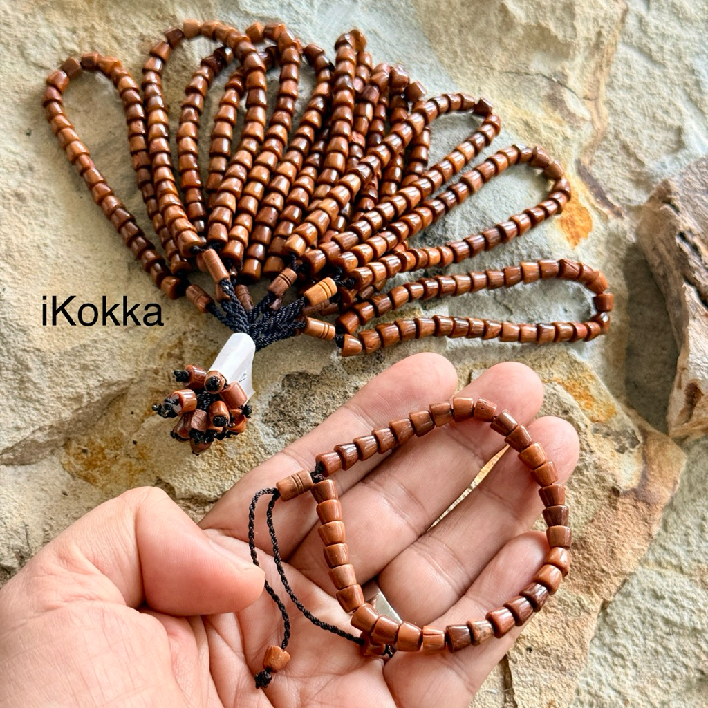 10 Pcs Gelang Kokka Kaukah Asli Motif Landak Bisa Jadi Tasbih 33 Butir Gelang Zikir Pria Wanita Kokk