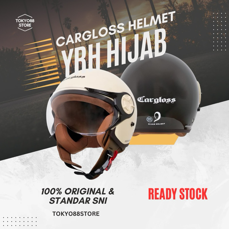 Helm Bogo Hijab YRH Helm Wanita Dewasa SNI Kekinian