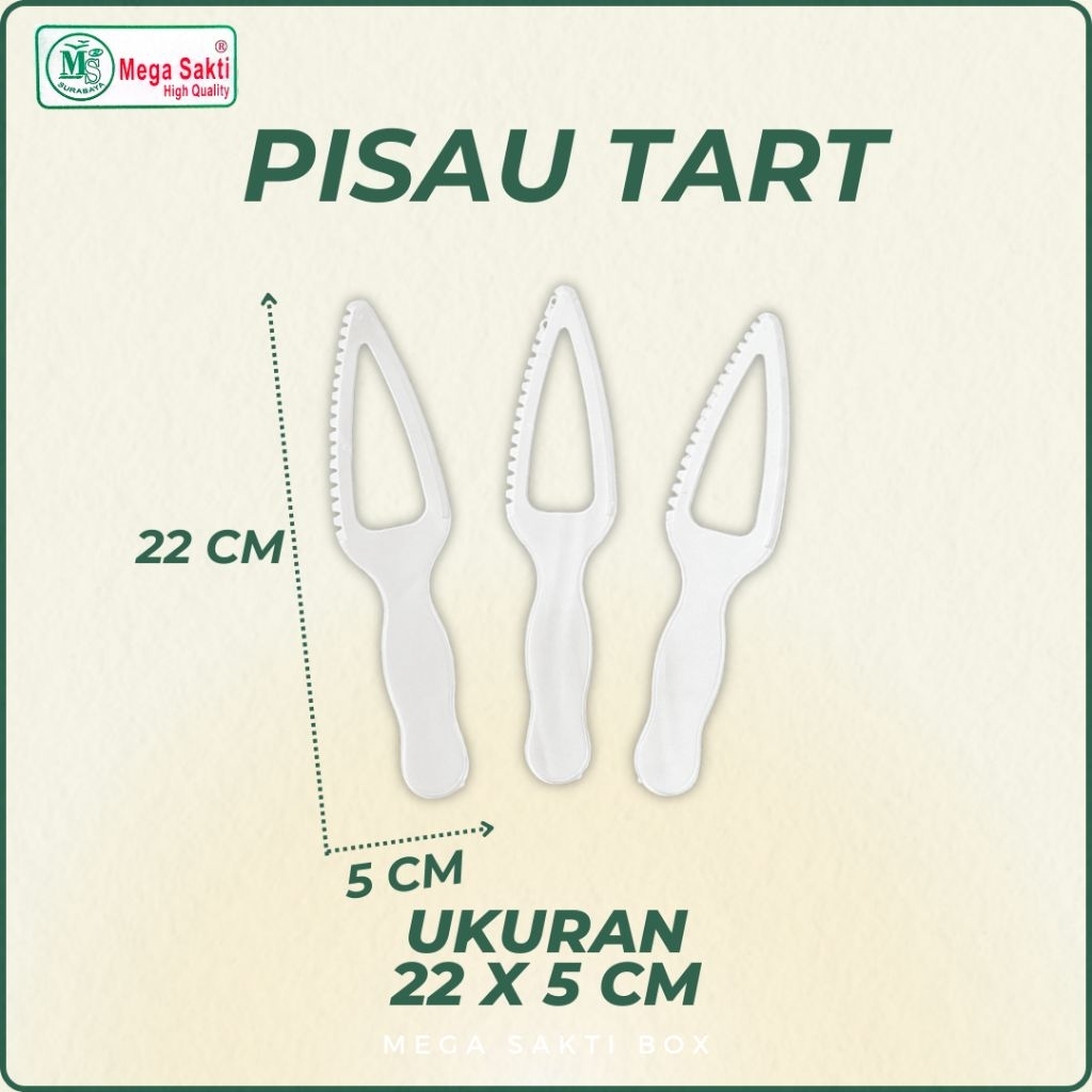 (ISI 1 PCS) PISAU KUE TART BENING / PISAU KUE ULANG TAHUN BAHAN PLASTIK TRANSPARAN / PLASTIK MURAH