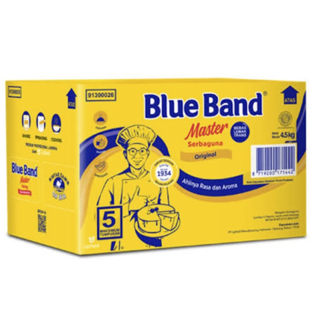 Blueband master original serbaguna 4,5kg blue band mentega