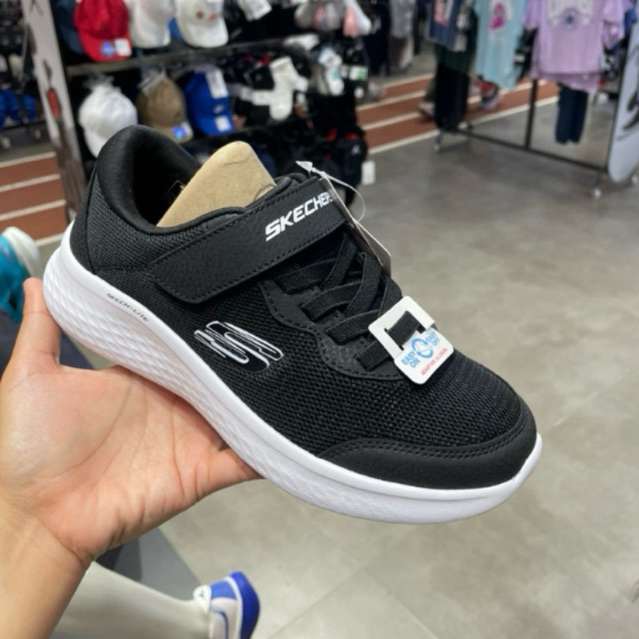 SEPATU SEKOLAH ANAK SKECHERS LITE PRO HITAM ORIGINAL PT MAP