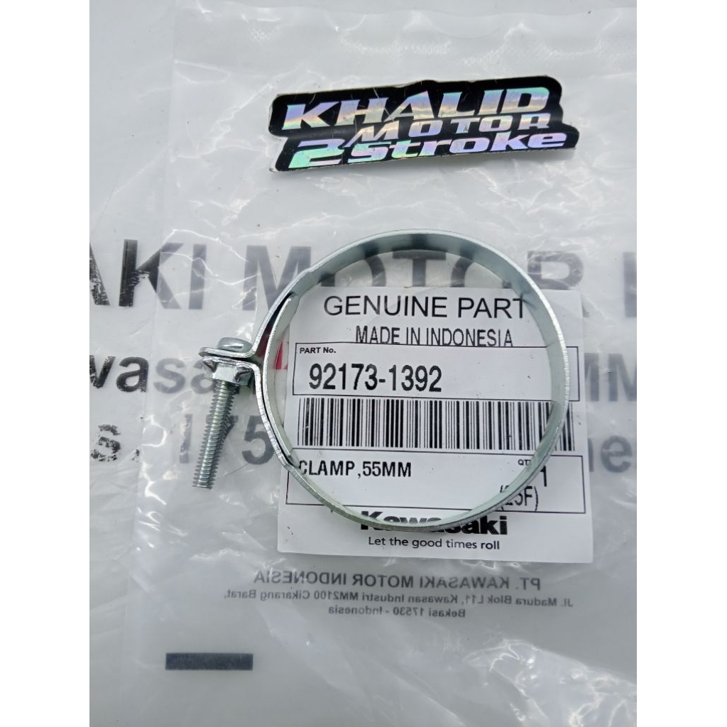 KLEM CLAMP KLEMAN FILTER UDARA BESI KLEM INTAKE MANIPOL KARBU FILTER NINJA R NINJA SS ORIGINAL KAWAS