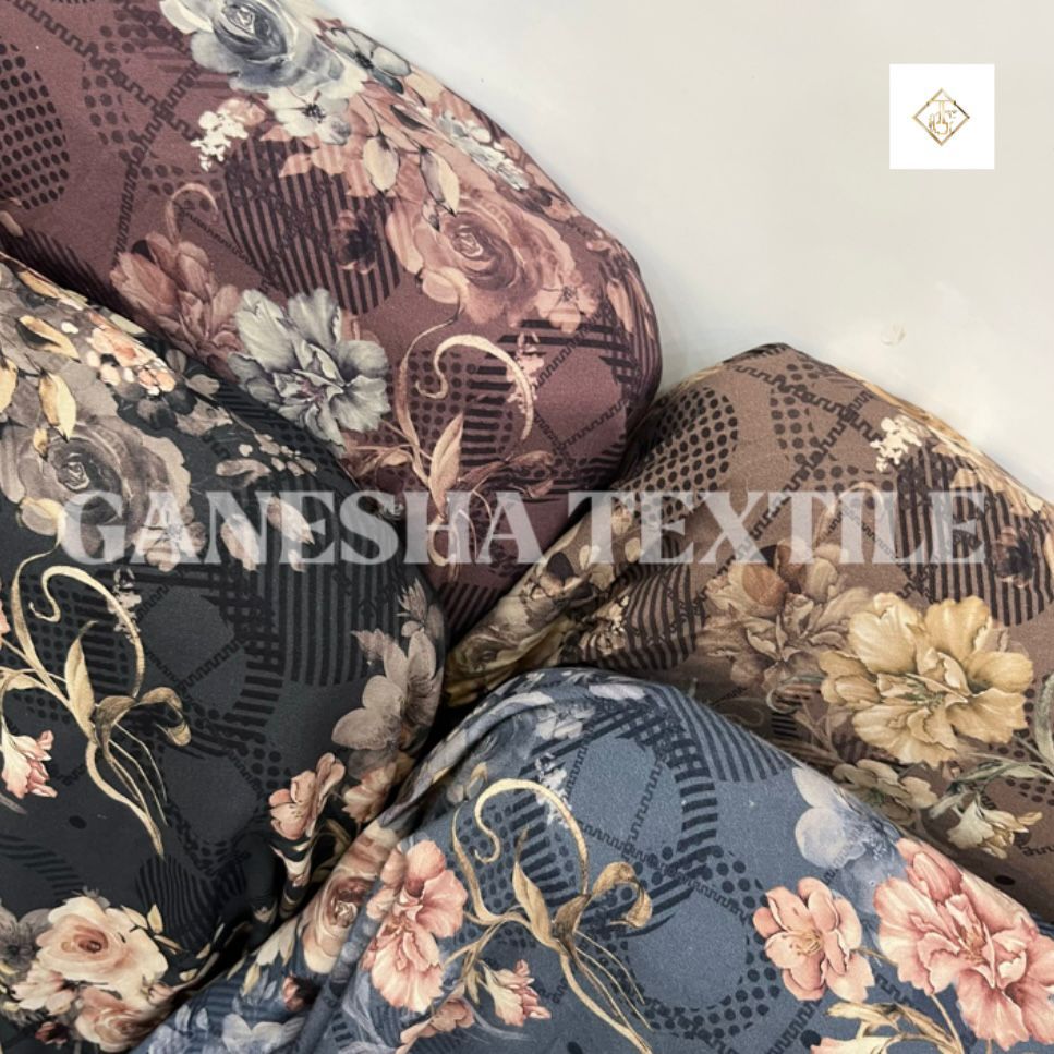 Kain Viscose Motif  [[ LEBAR KAIN 1,5 CM/SATU METER 50 CM ]] GANESHA TEXTILE