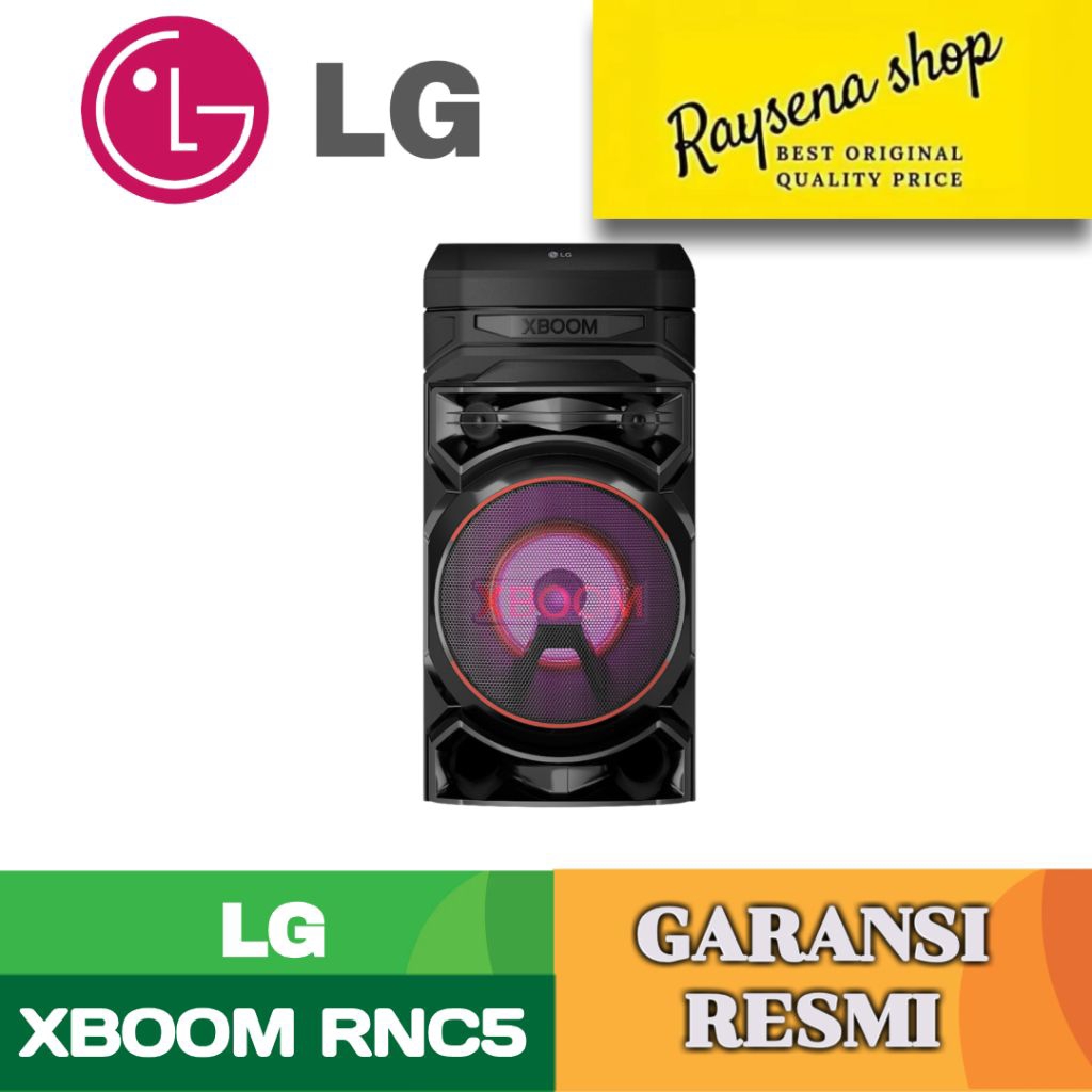LG XBOOM RNC5 Bluetooth Party Speaker Karaoke Mic/Guitar Radio input