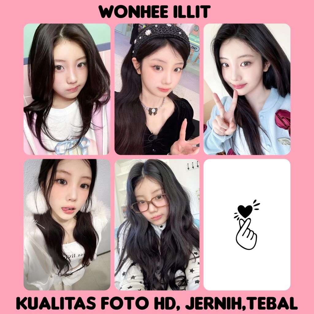 Photocard unoff WONHEE ILLIT