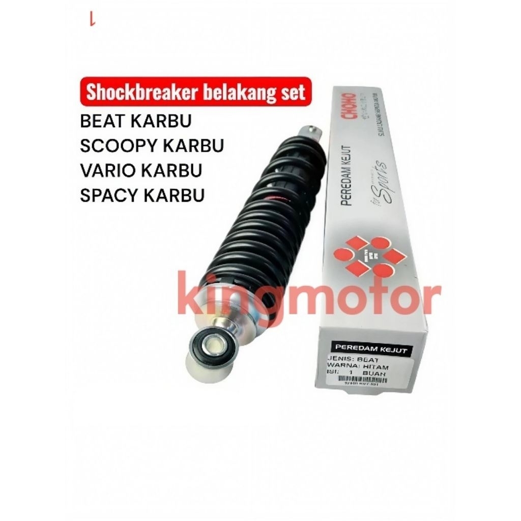 SHOCK BELAKANG CHOHO BEAT KARBU BEAT LAMA VARIO KARBU SPACY KARBU SCOOPY KARBU KUALITAS SUPER