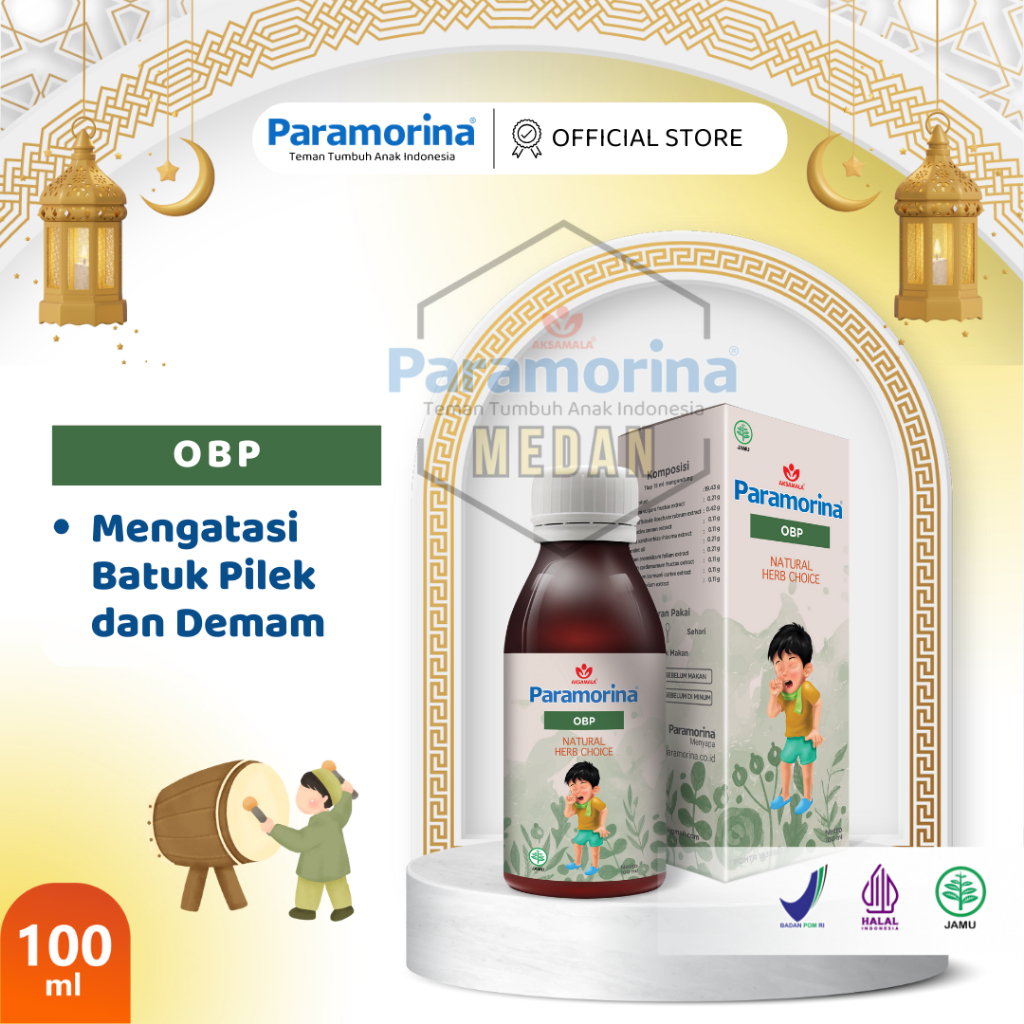 PARAMORINA Obat Batuk Pilek Anak usia 1 tahun sampai 12 Tahun - Paramorina Official Medan