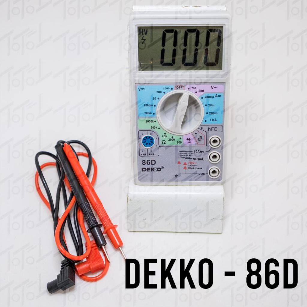 Dekko 86D Digital Multimeter / Digital Multitester / Avometer Digital