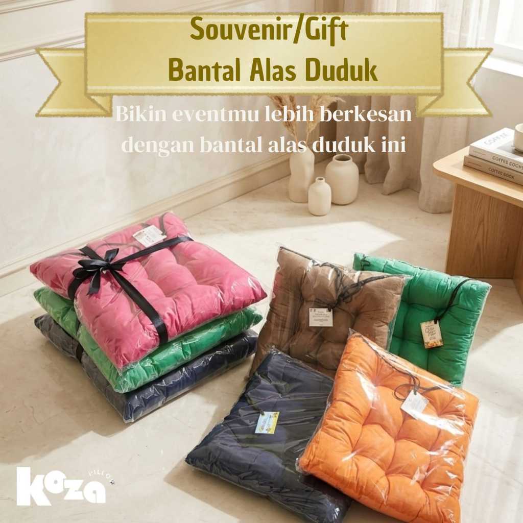 Bantal Duduk Souvenir Ramadhan Polimicro Katun Dashwoll 35x35cm Multiwarna, -Bantal Lesehan dan send