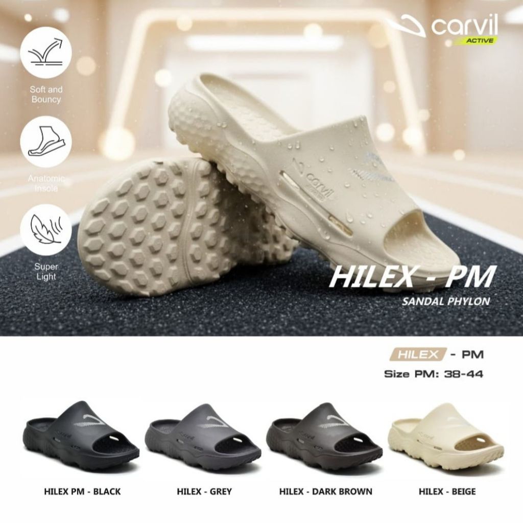 CARVIL HILEX-PM #New Sandal Slop Phylon Carvil 39-44 100% ORI