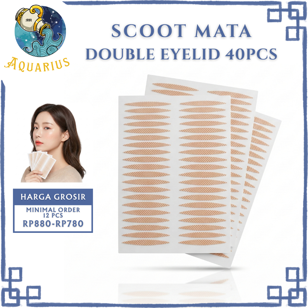 Skot Mata Scott Mata Double Eyelid Veil Tape Stiker Kelopak Mata Bening Selotip Lipatan XX100