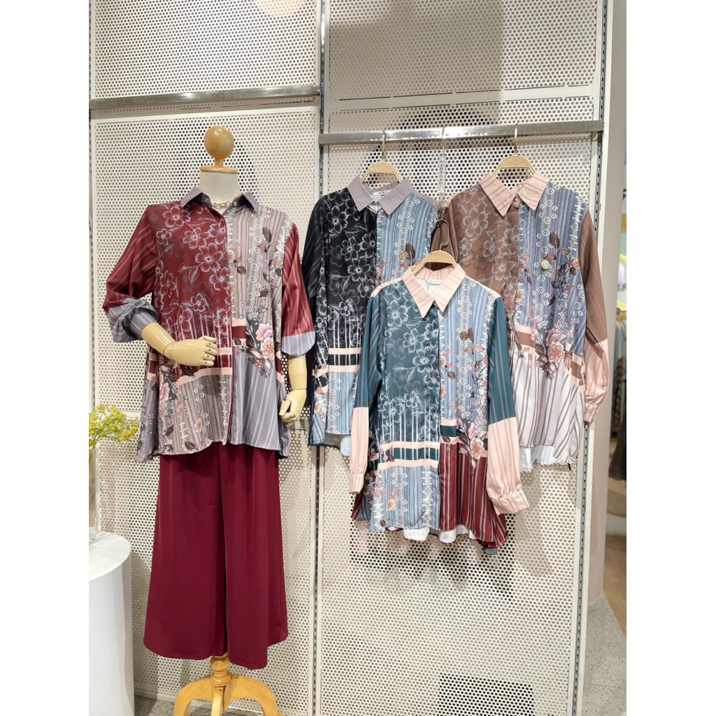 KEMEJA SILK MOTIF (GL-019)