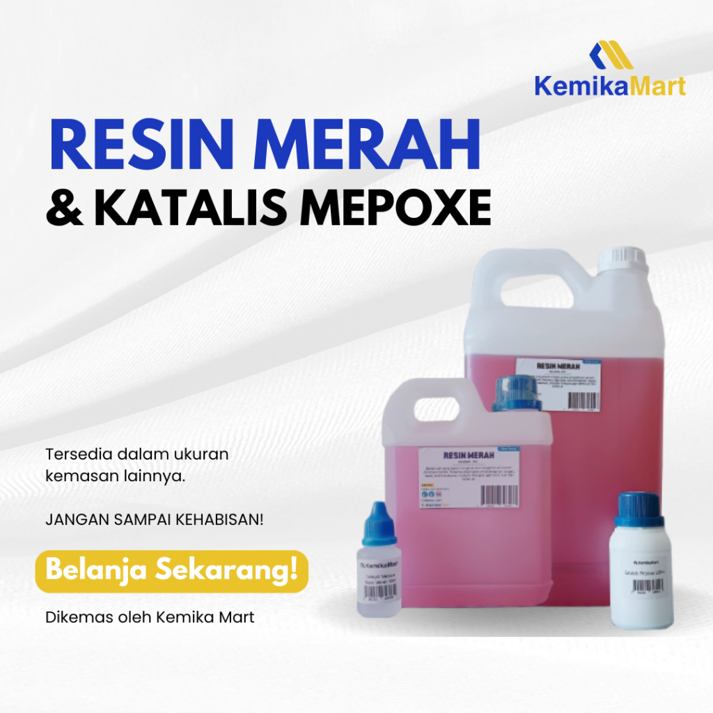 Resin Merah / Resin Butek + Katalis Mepoxe