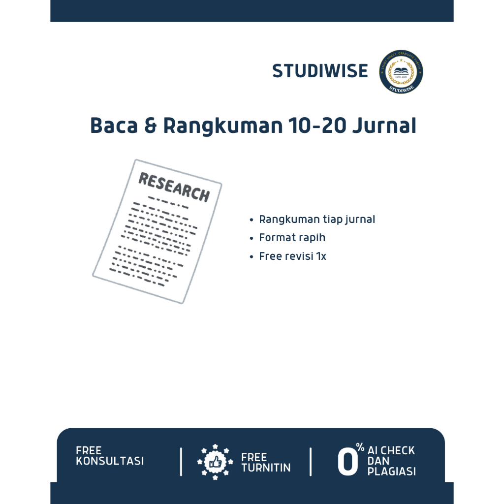 Layanan Baca dan Rangkum 10-20 Jurnal Ilmiah
