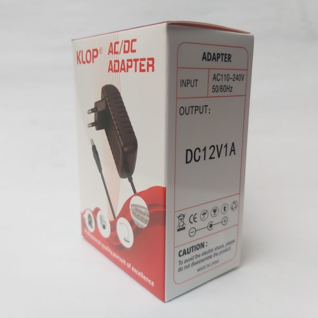Adaptor 12V 1A Klop