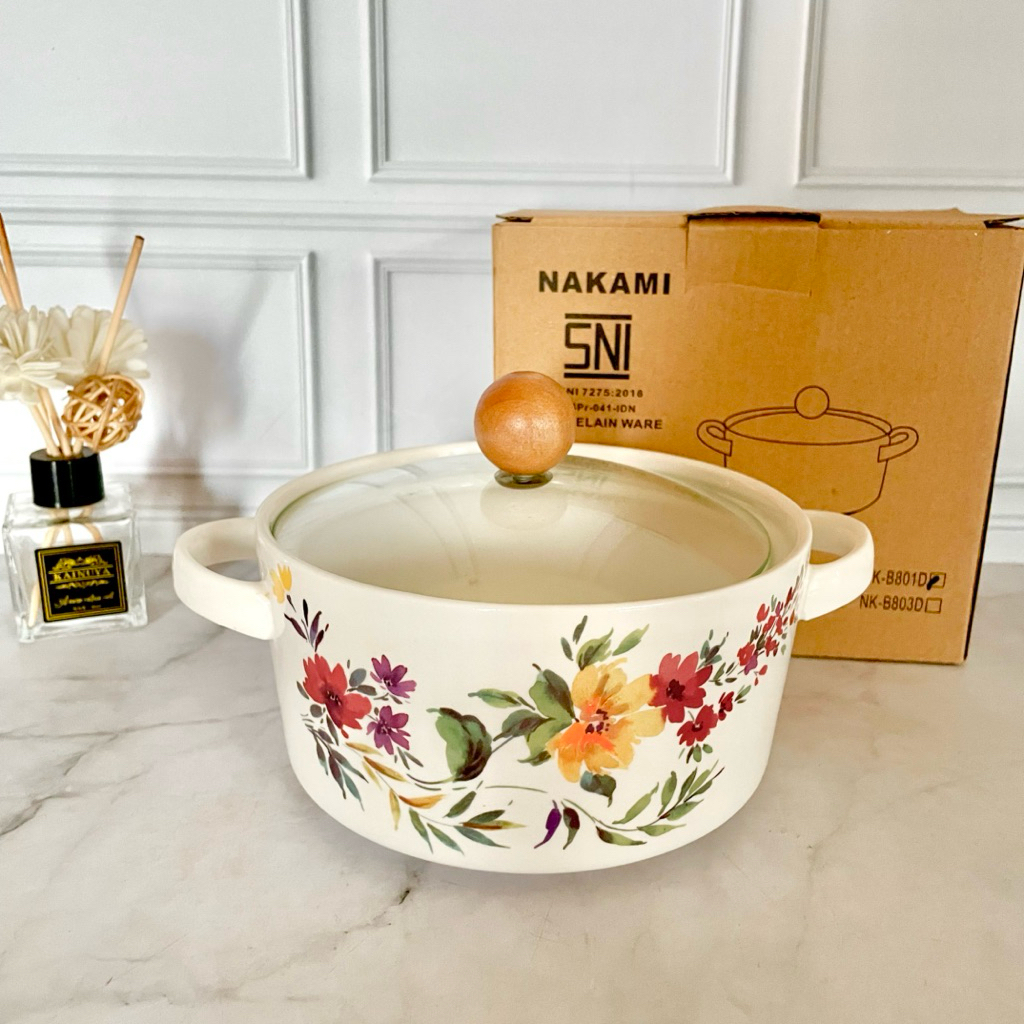 Mangkok Keramik Nakami - Mangkok Saji - Mangkok Sop Kuah - Mangkok Capcay - Mangkok Sapo Tahu