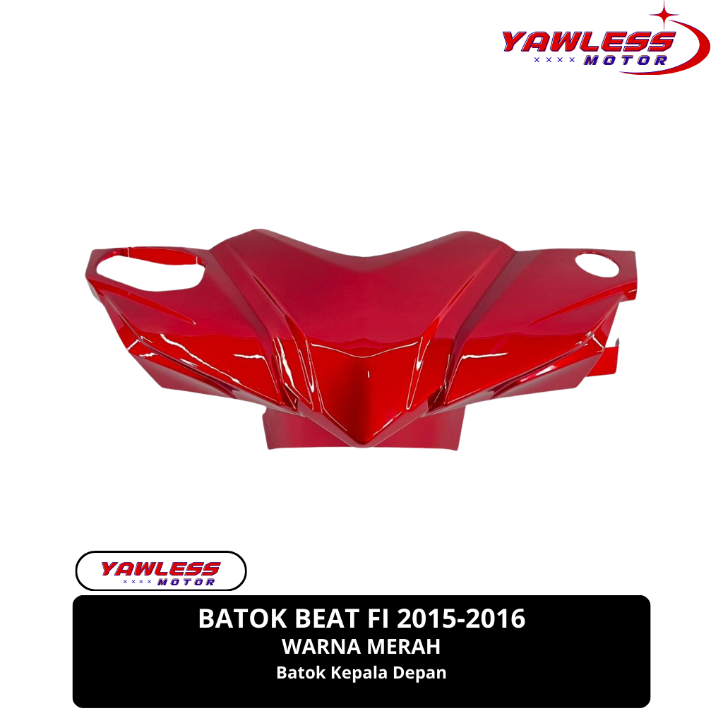 Batok depan Beat Fi 2015-2016 stater Halus warna Merah. / batok beat fi 2015