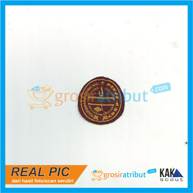 (600 pcs) Badge Tunas Pramuka Putri Rajut / Woven