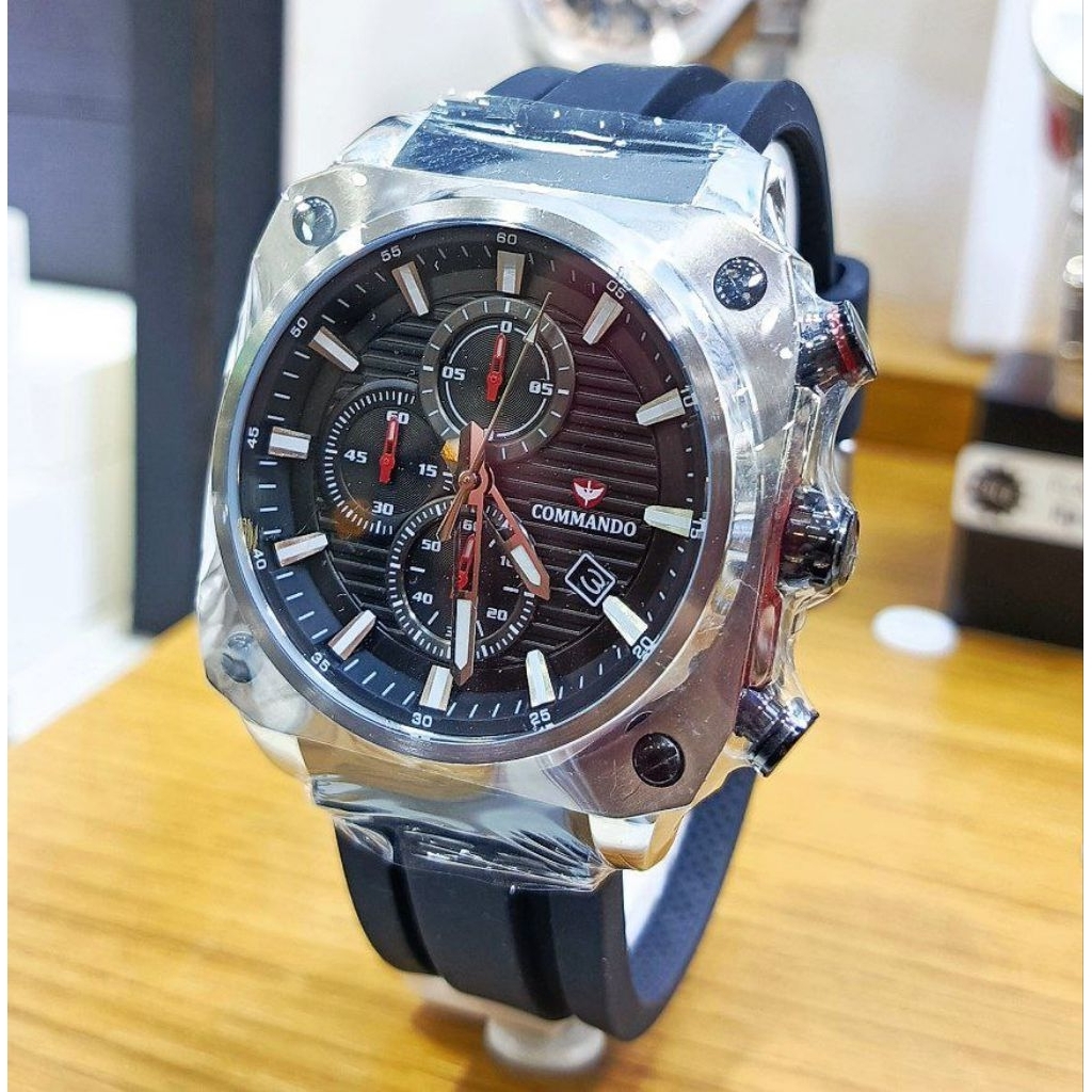 commando 7011 silver jam pria