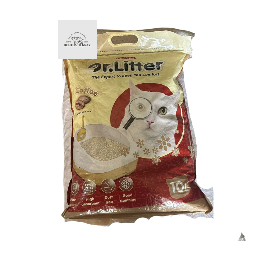 Dr.Litter Pasir Kucing 10 Litter Aroma Coffe