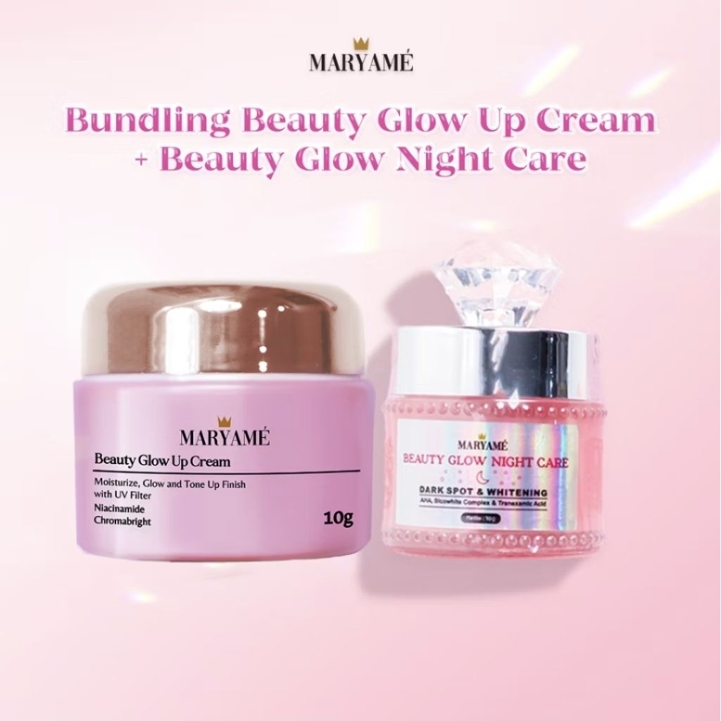 MARYAME BUNDLING beauty glow up cream & beauty glow night care original