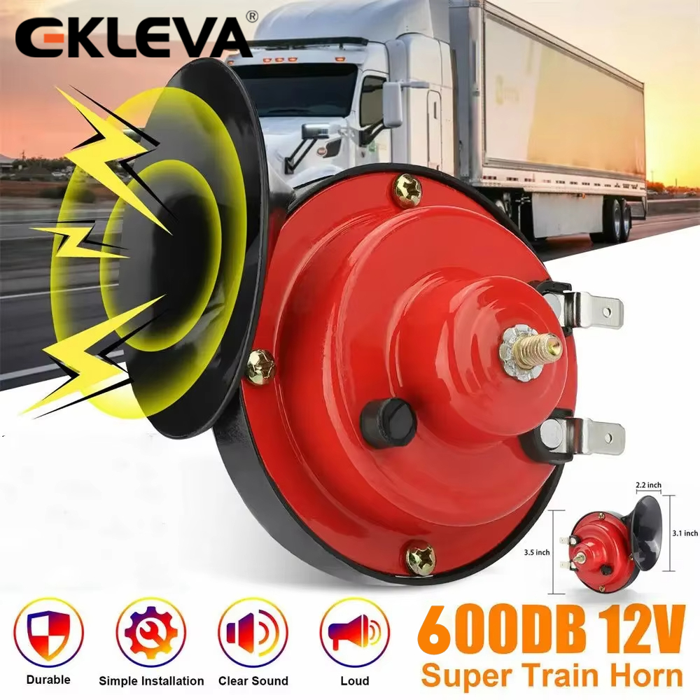 EKLEVA Klakson Keong Mobil 12 Volt Suara Kencang Klakson Universal Motor Mobil Truk Boat