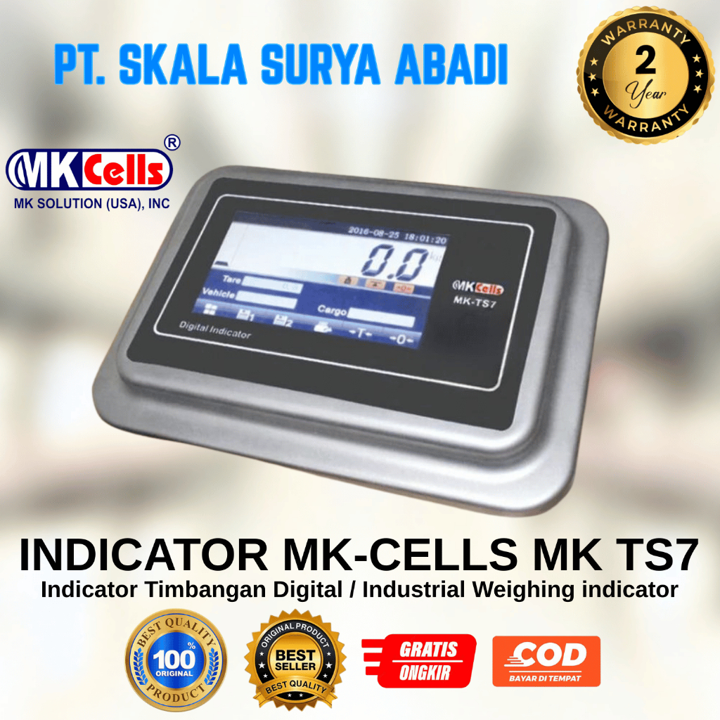 Indicator Timbangan Digital Touch Screen MK-CELLS MK-TS7 / Digital Truck Scale System Indicator MK-T