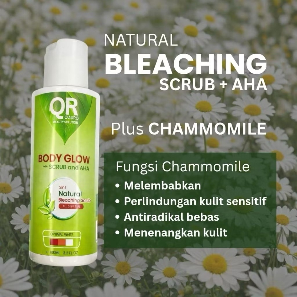 Quadro Bleaching Badan + Scrub Badan + AHA [100ML]
