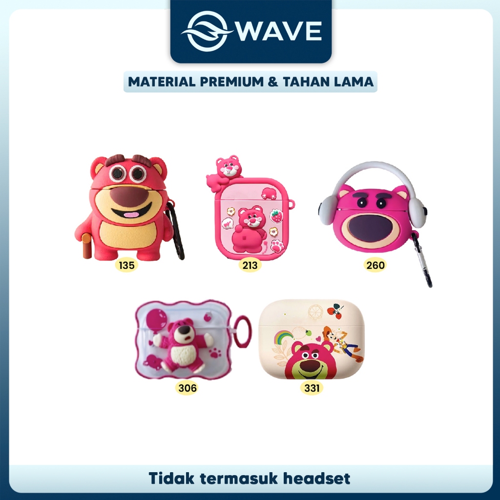 [ATP] Case Airpods Gen 1 2 3 Pro Model Losto Bear Toy Story  Cover Silicone inpods i12 i13