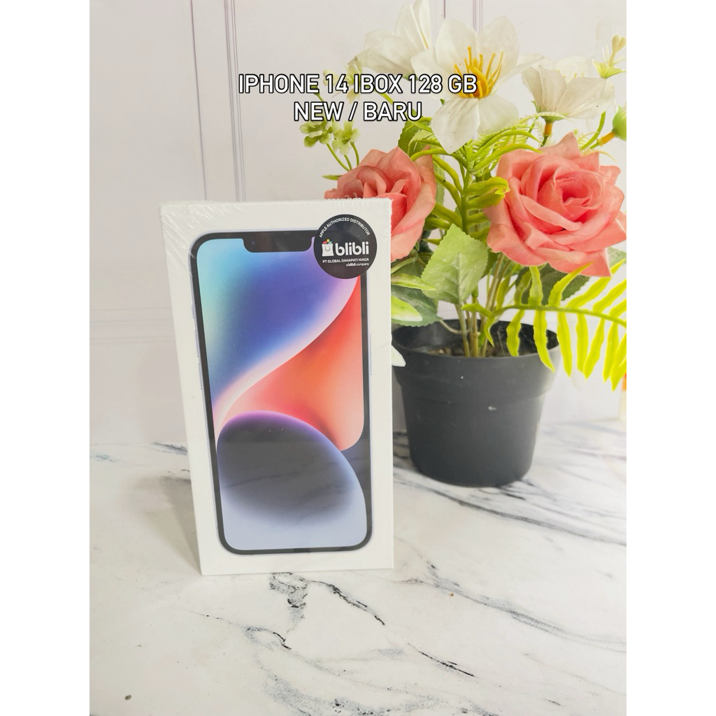 iphone 14 128 gb resmi ibox new/ baru