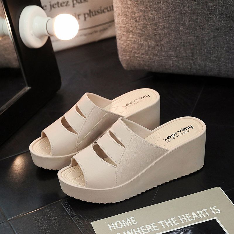 Sandal Wanita Jelly Korea Sendal Wedges Tebal Empuk EVA 2025