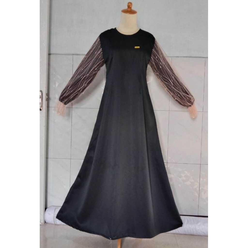 Dress Gamis Satin Tile