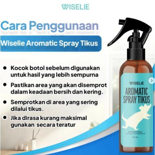 Wiselie Semprotan Pengusir Tikus Alami Obat Pengusir Anti Tikus Ampuh Disinfectant Spray