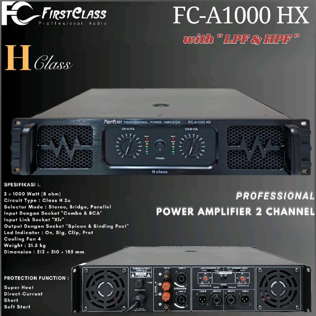 Power Amplifier Firstclass FC A6266S FCA 6266S 4 Chanel 4X1250 Watt