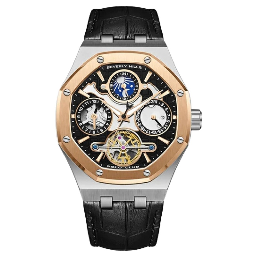 Galery Jam Tangan Beverly Hills Polo Club BP3787X.561 Automatic Leather Strap