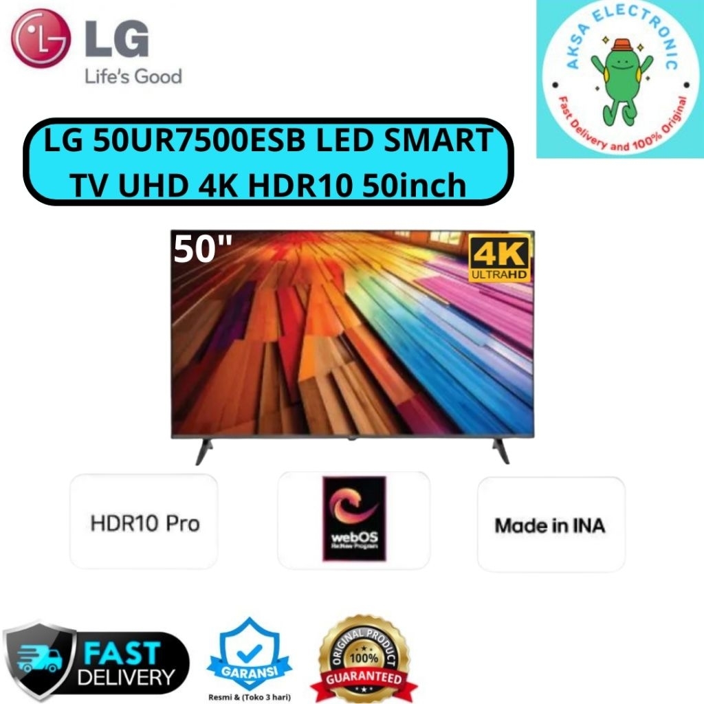 LG 50UR7500ESB LED SMART TV UHD 4K HDR10 50INCH