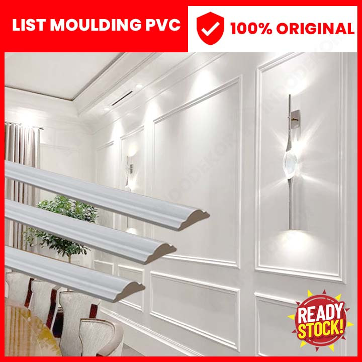 List Wall Moulding PVC - List Dinding / Lis Profil Dinding