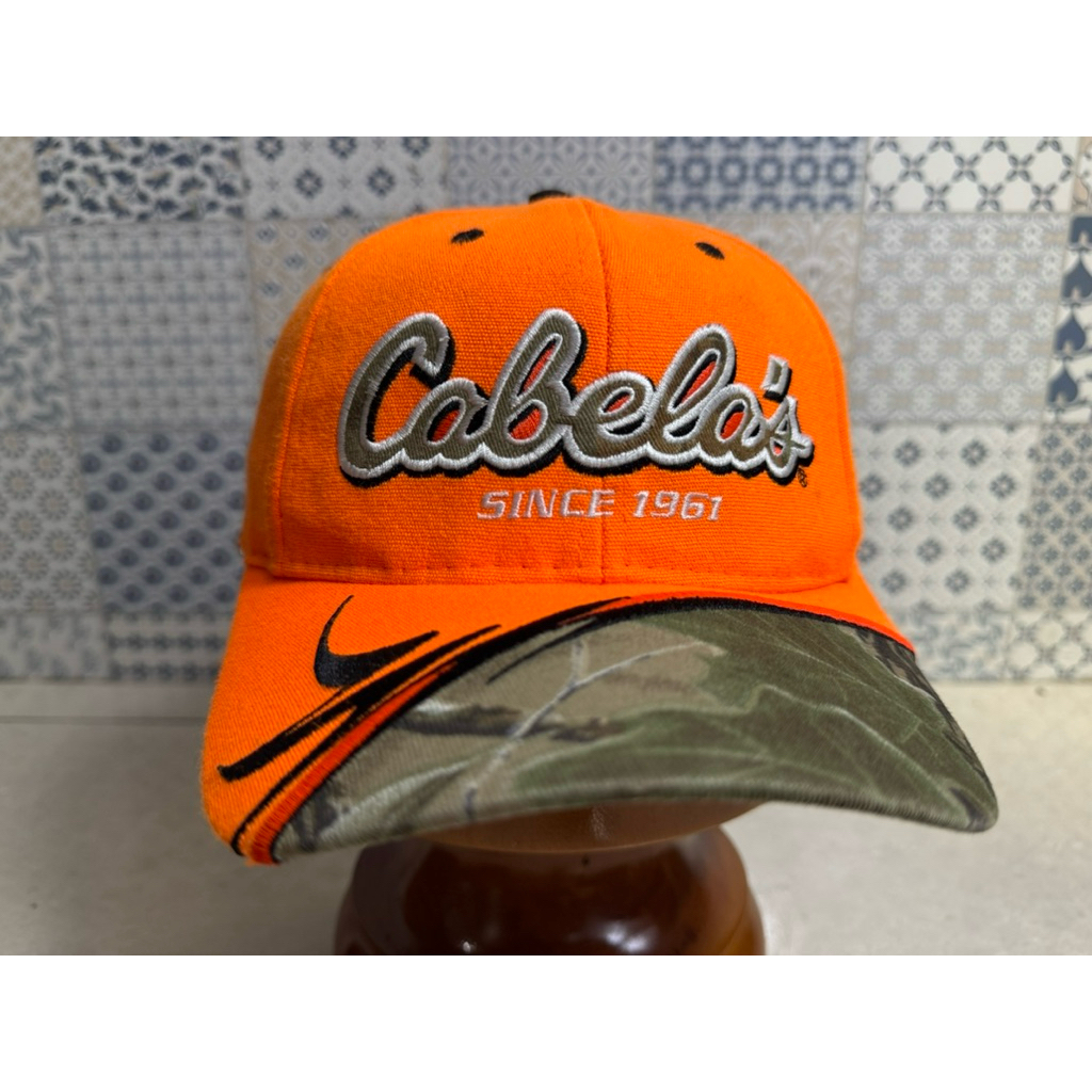 Topi Second Brand Branded Orange Cabela's Realtree Full Tag Original Furing Camo