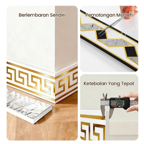 Marble List Border Dinding Dapur Ruang Tamu Elegant