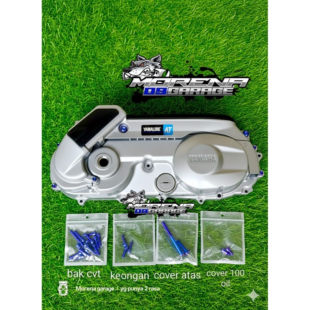 baut bak cvt Nouvo titanium gr5 + baut cover cvt full set 20 biji. blue purple.