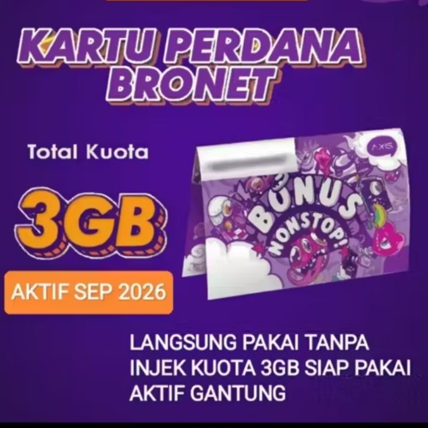 kartu axis 3gb nasional