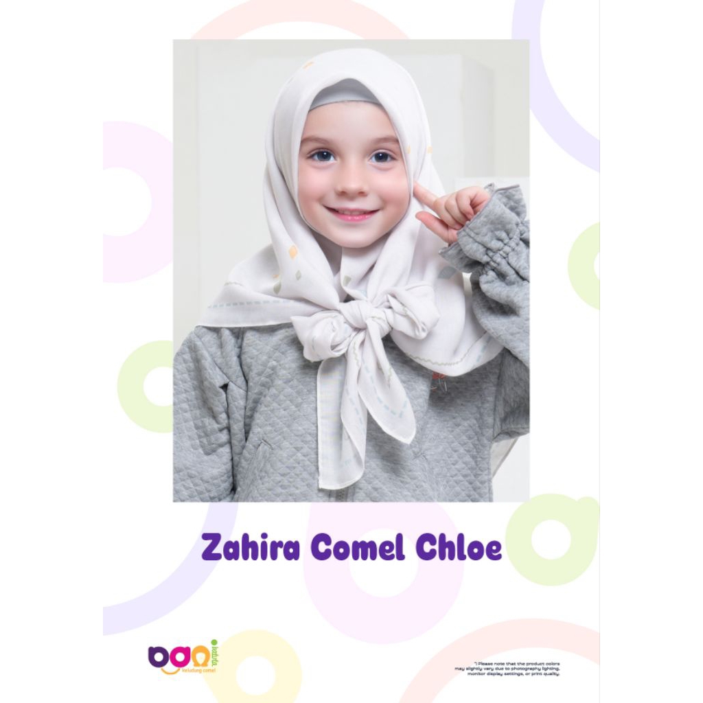 Rabbani - Zahira comel chloe / hijab segiempat anak / Rabbani Ori