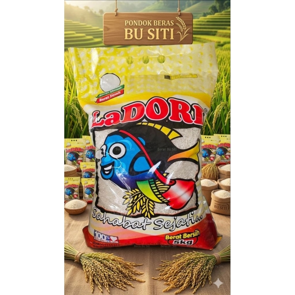Beras Premium Ladori 5kg (HARGA GROSIR CHAT ADMIN)